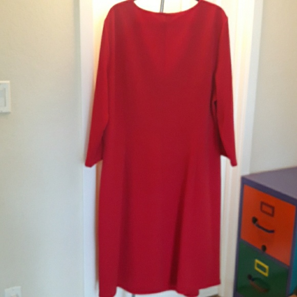 Women's Red Party Dress - Picture 5 of 5